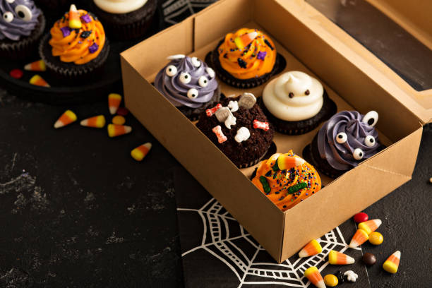 Halloween cookie box packaging